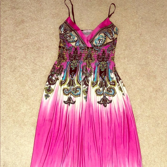 Multi colored maxi dress - Picture 1 of 6